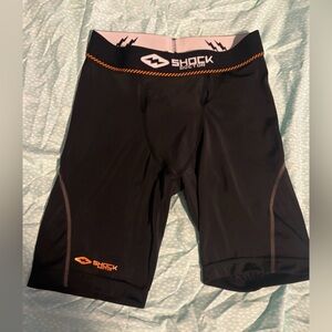 Shock Doctor Compression Shorts with Athletic Cup Pocket Youth XL